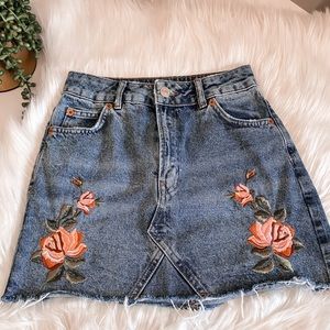 TOPSHOP Denim Skirt